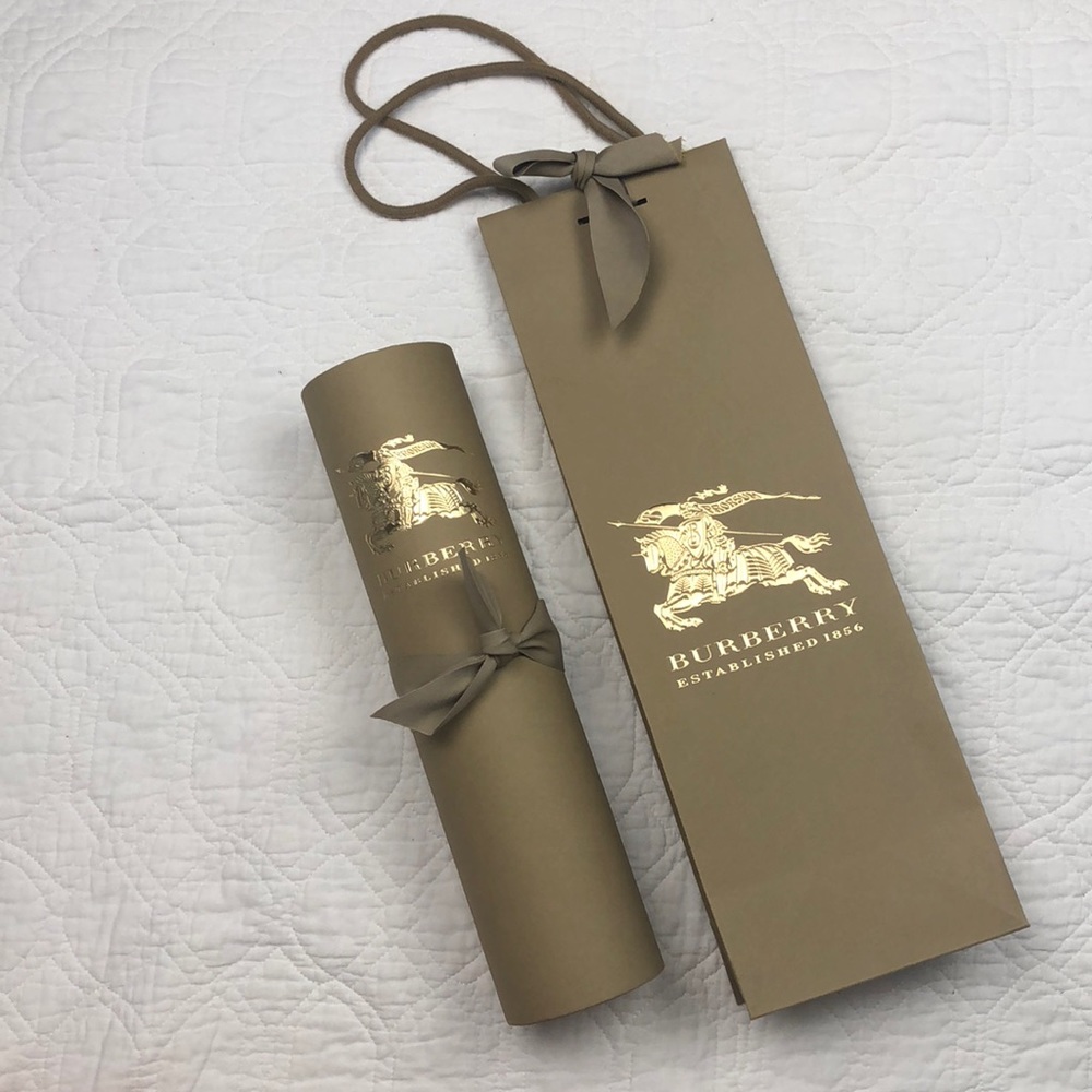 Burberry scarf box tube & Matching gift bag